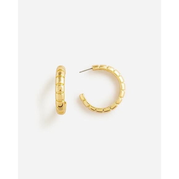 J Crew Jewelry - J Crew Ridged hoop earrings BS780